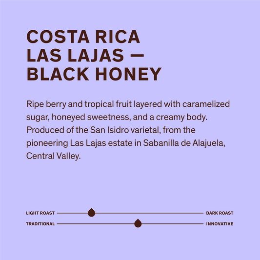Costa Rica Las Lajas - Black Honey